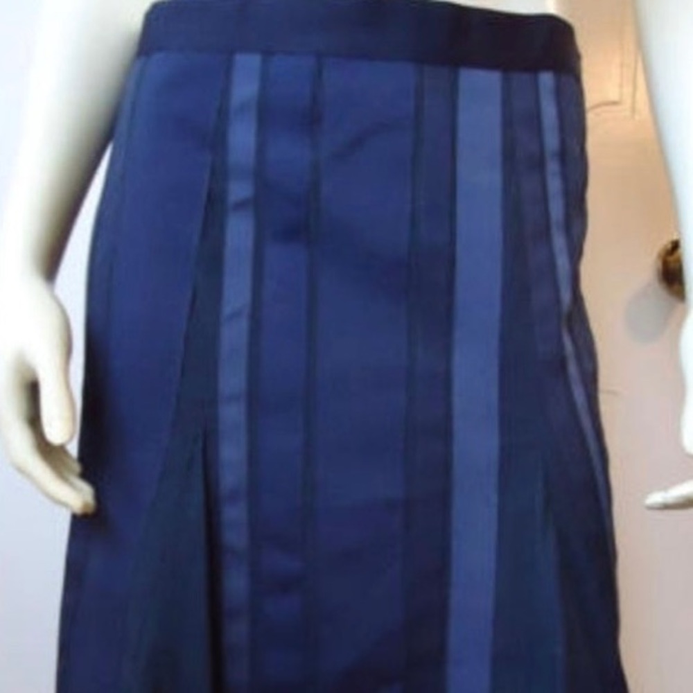Kenneth Cole Navy Grosgrain skirt